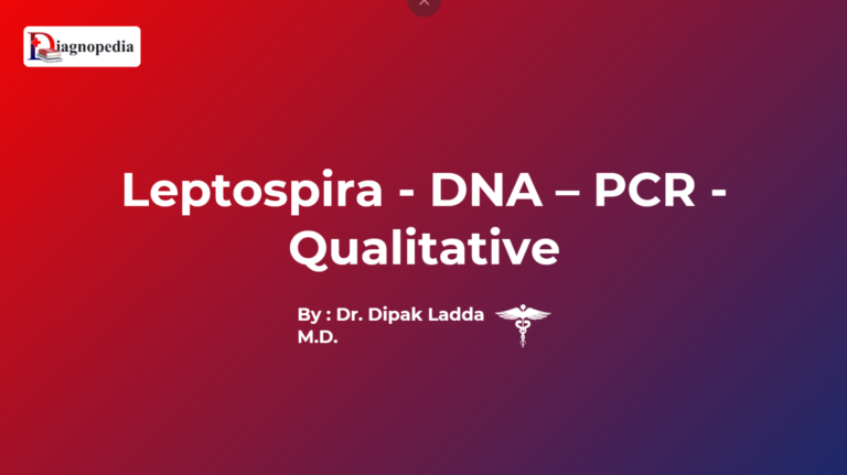 Leptospira DNA PCR Qualitative